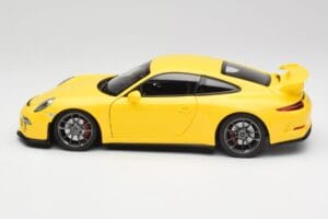 Porsche 911 991 GT3 Racing Gelb & Silber Räder Minichamps 1:18 110062722 Metall – Bild 4 von 8