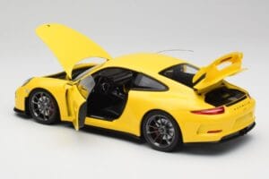 Porsche 911 991 GT3 Racing Gelb & Silber Räder Minichamps 1:18 110062722 Metall – Bild 5 von 8