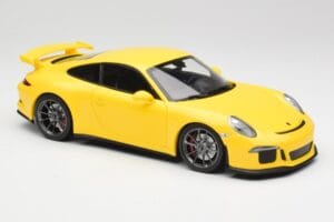 Porsche 911 991 GT3 Racing Gelb & Silber Räder Minichamps 1:18 110062722 Metall – Bild 6 von 8