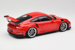 Porsche 911 991 GT3 RS Guards Rot Silber Felgen AUTOart 1:18 78165 Metall – Bild 3 von 8