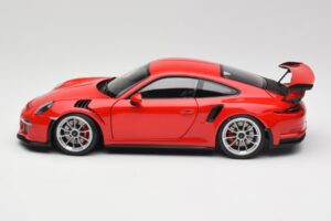 Porsche 911 991 GT3 RS Guards Rot Silber Felgen AUTOart 1:18 78165 Metall – Bild 4 von 8