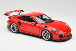 Porsche 911 991 GT3 RS Guards Rot Silber Felgen AUTOart 1:18 78165 Metall – Bild 6 von 8