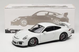 Porsche 911 991 GT3 Weiss Mit Silbernen Felgen Minichamps 1:18 113062721 Metall – Bild 8 von 8
