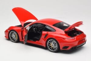 Porsche 911 991 Turbo S Guards Red Minichamps 1:18 110067122 Metall – Bild 5 von 8