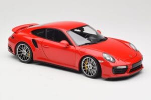 Porsche 911 991 Turbo S Guards Red Minichamps 1:18 110067122 Metall – Bild 6 von 8