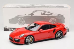 Porsche 911 991 Turbo S Guards Red Minichamps 1:18 110067122 Metall – Bild 8 von 8