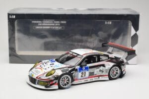 Porsche 911 991.1 GT3 R #21 WTM Racing J. Stursberg / V. Krumbach 24h Nürburgring 2016 Minichamps 1:18 155166021 Metall – Bild 6 von 6