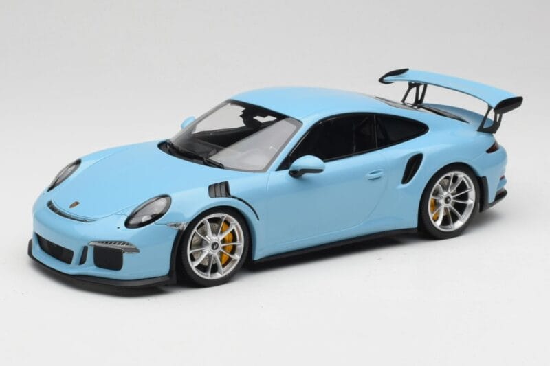Porsche 911 991.1 GT3 RS Blau Matte Felgen Minichamps 1:18 153066235 Metall