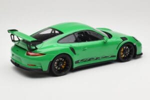 Porsche 911 991.1 GT3 RS Grün Schwarze Felgen Minichamps 1:18 153066228 Metall – Bild 2 von 6