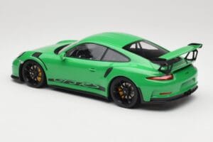Porsche 911 991.1 GT3 RS Grün Schwarze Felgen Minichamps 1:18 153066228 Metall – Bild 5 von 6