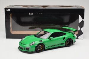 Porsche 911 991.1 GT3 RS Grün Schwarze Felgen Minichamps 1:18 153066228 Metall – Bild 6 von 6