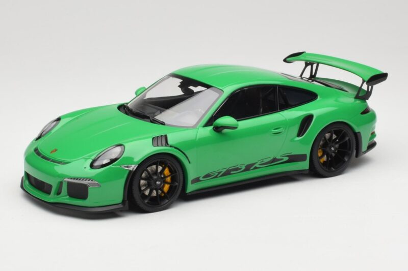Porsche 911 991.1 GT3 RS Grün Schwarze Felgen Minichamps 1:18 153066228 Metall