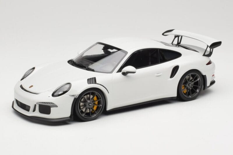 Porsche 911 991.1 GT3 RS Weiss Schwarze Felgen Minichamps 1:18 153066224 Metall