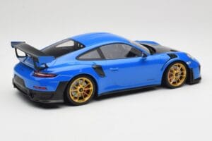 Porsche 911 991.2 GT2 RS Blau mit Goldenen Felgen Minichamps 1:18 155068302 Metall – Bild 2 von 6