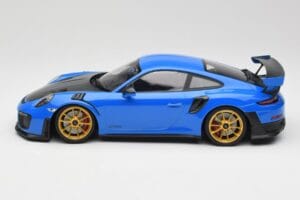 Porsche 911 991.2 GT2 RS Blau mit Goldenen Felgen Minichamps 1:18 155068302 Metall – Bild 3 von 6