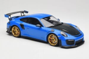 Porsche 911 991.2 GT2 RS Blau mit Goldenen Felgen Minichamps 1:18 155068302 Metall – Bild 4 von 6