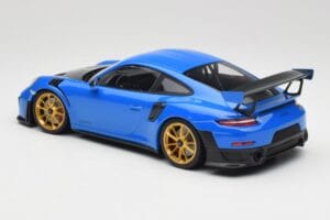 Porsche 911 991.2 GT2 RS Blau mit Goldenen Felgen Minichamps 1:18 155068302 Metall – Bild 5 von 6