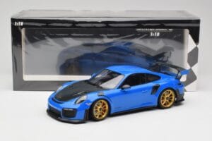 Porsche 911 991.2 GT2 RS Blau mit Goldenen Felgen Minichamps 1:18 155068302 Metall – Bild 6 von 6