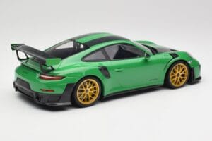 Porsche 911 991.2 GT2 RS Weissach Package British Racing Grün & Goldene Räder Minichamps 1:18 153068318 Metall – Bild 2 von 6