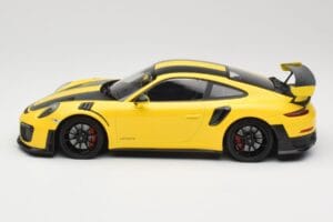 Porsche 911 991.2 GT2 RS Weissach Package Gelb mit Schwarzen Felgen Minichamps 1:18 155068311 Metall – Bild 3 von 6