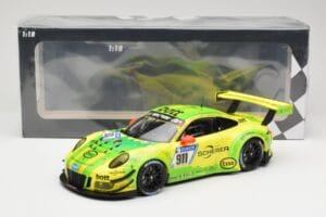 Porsche 911 991.2 GT3 R #911 Manthey Racing R. Dumas / F. Makowiecki 24 Hours of Nürburgring 2017 Minichamps 1:18 155176911 M – Bild 6 von 6