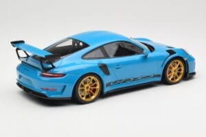 Porsche 911 991.2 GT3 RS Blau mit Goldenen Felgen Minichamps 1:18 155068222 Metall – Bild 2 von 6