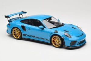 Porsche 911 991.2 GT3 RS Blau mit Goldenen Felgen Minichamps 1:18 155068222 Metall – Bild 4 von 6