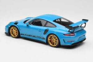 Porsche 911 991.2 GT3 RS Blau mit Goldenen Felgen Minichamps 1:18 155068222 Metall – Bild 5 von 6