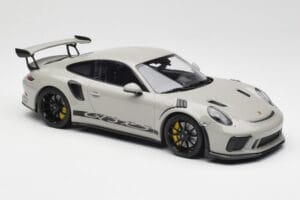 Porsche 911 991.2 GT3 RS Chalk Wording Schwarze Felgen Minichamps 1:18 153068230 Metall – Bild 4 von 6