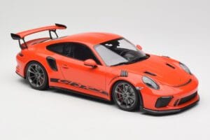 Porsche 911 991.2 GT3 RS Lava Orange & Silberne Felgen Minichamps 1:18 155068225 Metall – Bild 4 von 6