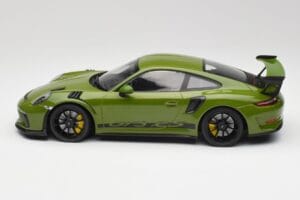 Porsche 911 991.2 GT3 RS Lizard Grün Mit Schwarzen Felgen Minichamps 1:18 155068233 Metall – Bild 3 von 6