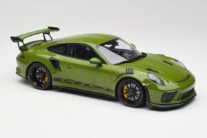 Porsche 911 991.2 GT3 RS Lizard Grün Mit Schwarzen Felgen Minichamps 1:18 155068233 Metall – Bild 4 von 6