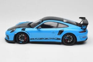 Porsche 911 991.2 GT3 RS Miami Blau Weissach Package & Schwarze Magnesium Räder Minichamps 1:18 153068231 Metall – Bild 3 von 6