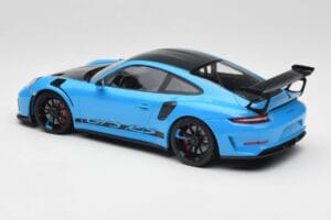 Porsche 911 991.2 GT3 RS Miami Blau Weissach Package & Schwarze Magnesium Räder Minichamps 1:18 153068231 Metall – Bild 5 von 6