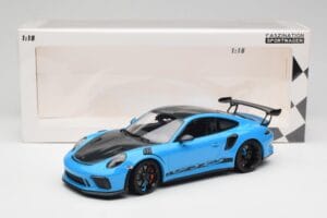Porsche 911 991.2 GT3 RS Miami Blau Weissach Package & Schwarze Magnesium Räder Minichamps 1:18 153068231 Metall – Bild 6 von 6