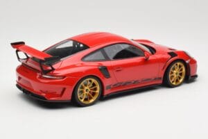 Porsche 911 991.2 GT3 RS Rot mit Goldenen Felgen Minichamps 1:18 155068220 Metall – Bild 2 von 6