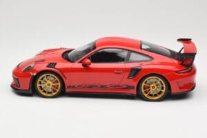 Porsche 911 991.2 GT3 RS Rot mit Goldenen Felgen Minichamps 1:18 155068220 Metall – Bild 3 von 6