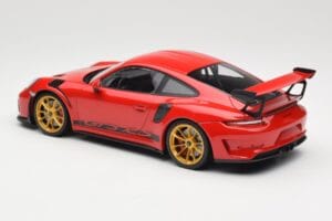 Porsche 911 991.2 GT3 RS Rot mit Goldenen Felgen Minichamps 1:18 155068220 Metall – Bild 5 von 6