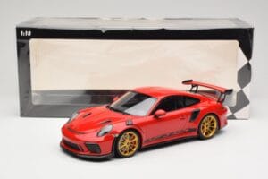 Porsche 911 991.2 GT3 RS Rot mit Goldenen Felgen Minichamps 1:18 155068220 Metall – Bild 6 von 6