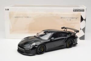 Porsche 911 991.2 GT3 RS Weissach Package Schwarz Mit Schwarzen Felgen Minichamps 1:18 153068321 Metall – Bild 6 von 6