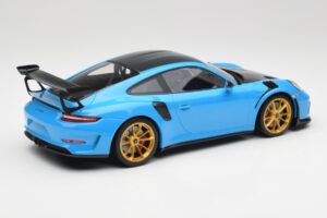 Porsche 911 991.2 GT3 RS Weissach Package Blau & Goldene Räder Minichamps 1:18 153068232 Metall – Bild 2 von 6