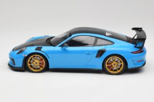 Porsche 911 991.2 GT3 RS Weissach Package Blau & Goldene Räder Minichamps 1:18 153068232 Metall – Bild 3 von 6
