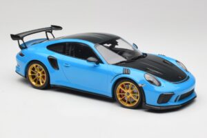 Porsche 911 991.2 GT3 RS Weissach Package Blau & Goldene Räder Minichamps 1:18 153068232 Metall – Bild 4 von 6