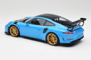 Porsche 911 991.2 GT3 RS Weissach Package Blau & Goldene Räder Minichamps 1:18 153068232 Metall – Bild 5 von 6