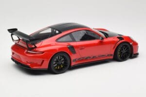 Porsche 911 991.2 GT3 RS Weissach Package Guards Red Schwarze Felgen Minichamps 1:18 153068223 Metall – Bild 2 von 6