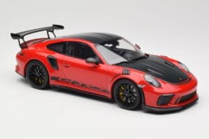 Porsche 911 991.2 GT3 RS Weissach Package Guards Red Schwarze Felgen Minichamps 1:18 153068223 Metall – Bild 4 von 6
