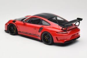 Porsche 911 991.2 GT3 RS Weissach Package Guards Red Schwarze Felgen Minichamps 1:18 153068223 Metall – Bild 5 von 6