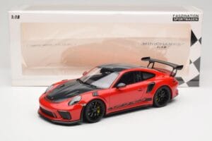 Porsche 911 991.2 GT3 RS Weissach Package Guards Red Schwarze Felgen Minichamps 1:18 153068223 Metall – Bild 6 von 6
