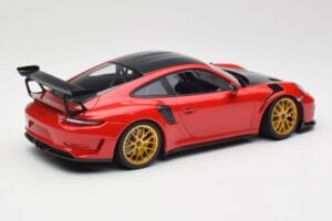 Porsche 911 991.2 GT3 RS Weissach Package Guards Red Goldene Magnesium Felgen Minichamps 1:18 153068236 Metall – Bild 2 von 6