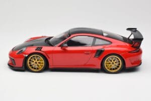 Porsche 911 991.2 GT3 RS Weissach Package Guards Red Goldene Magnesium Felgen Minichamps 1:18 153068236 Metall – Bild 3 von 6
